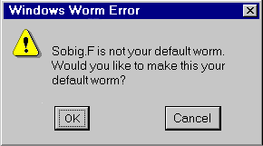 Windows Worm Error