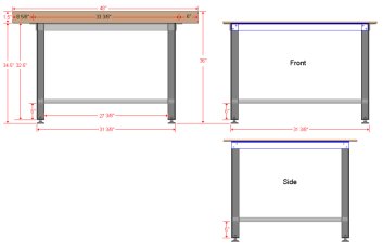 lathe bench drawing